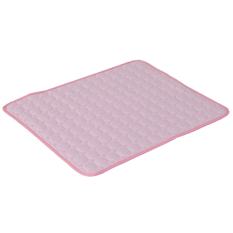 Cooling Pet Mat – Breathable Ice Silk Bed for Dogs & Cats, Multiple Sizes & Colors