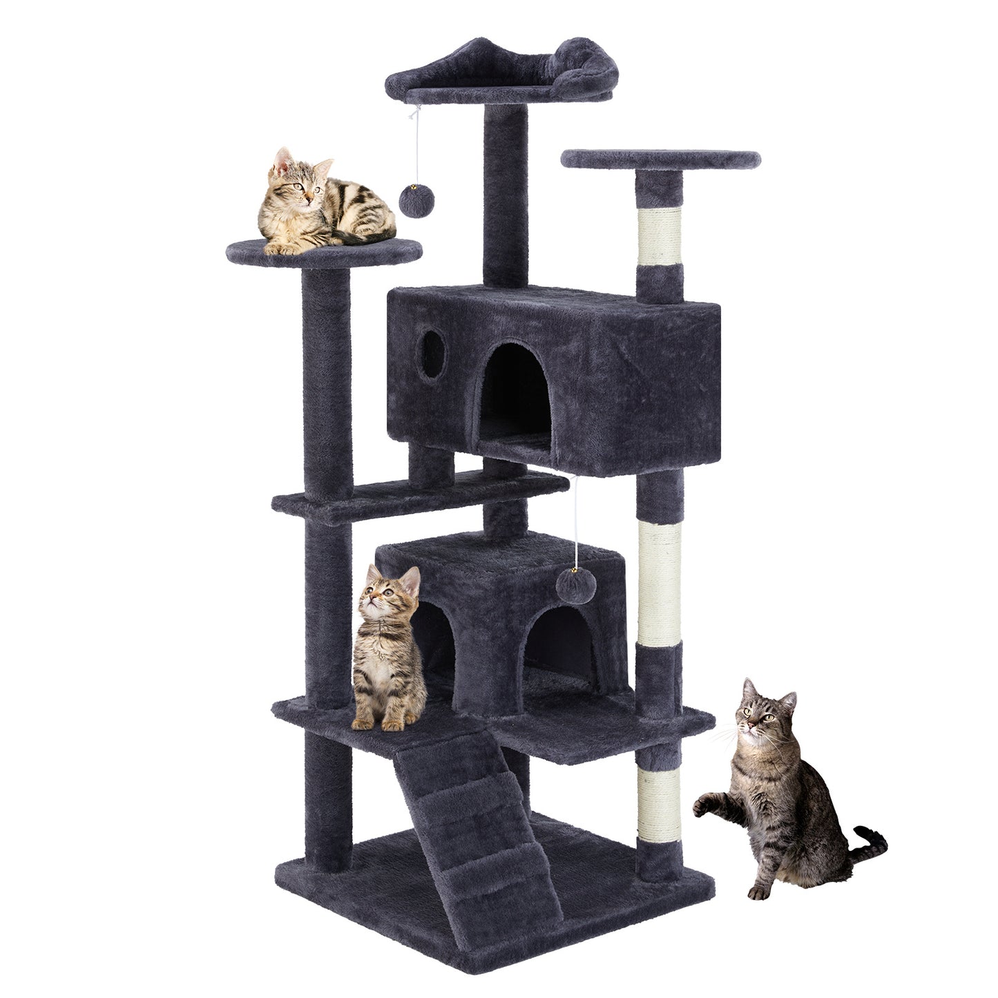 Multi Functional Cat Treehouse Cat Climbing Frame - TurnSpin