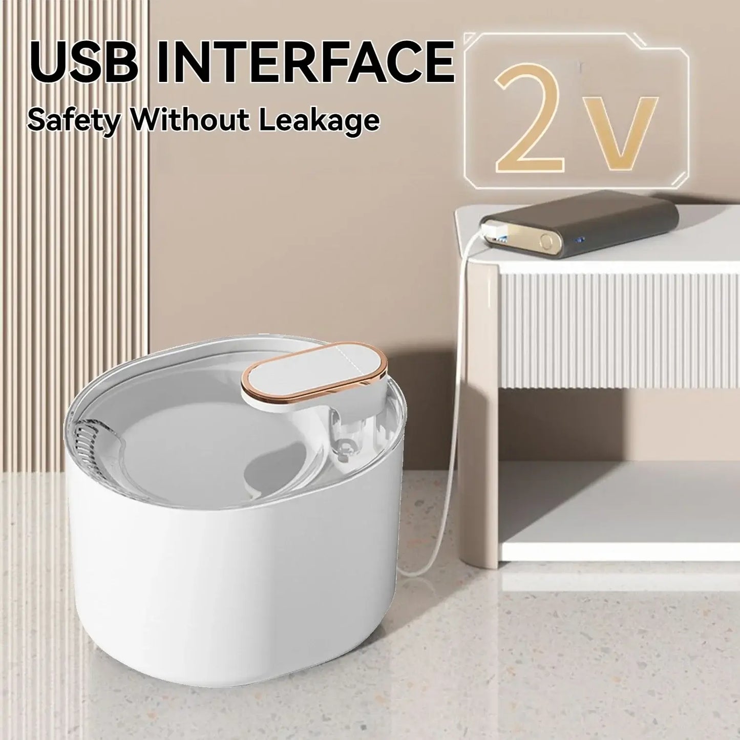 3L Automatic Pet Water Fountain - TurnSpin