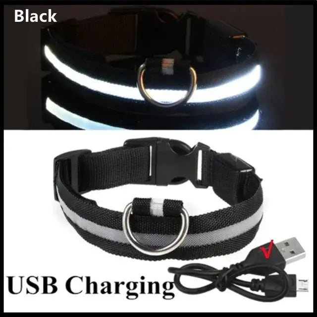 Adjustable Glowing Dog Collar - TurnSpin