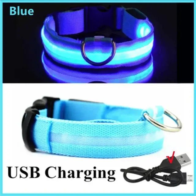Adjustable Glowing Dog Collar - TurnSpin
