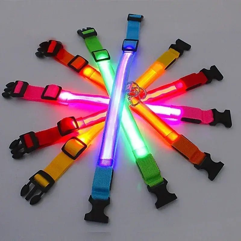 Adjustable Glowing Dog Collar - TurnSpin
