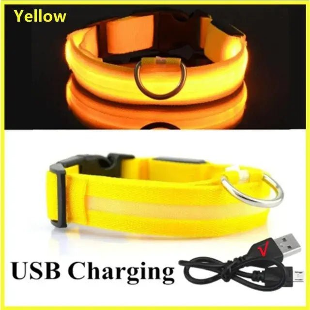 Adjustable Glowing Dog Collar - TurnSpin