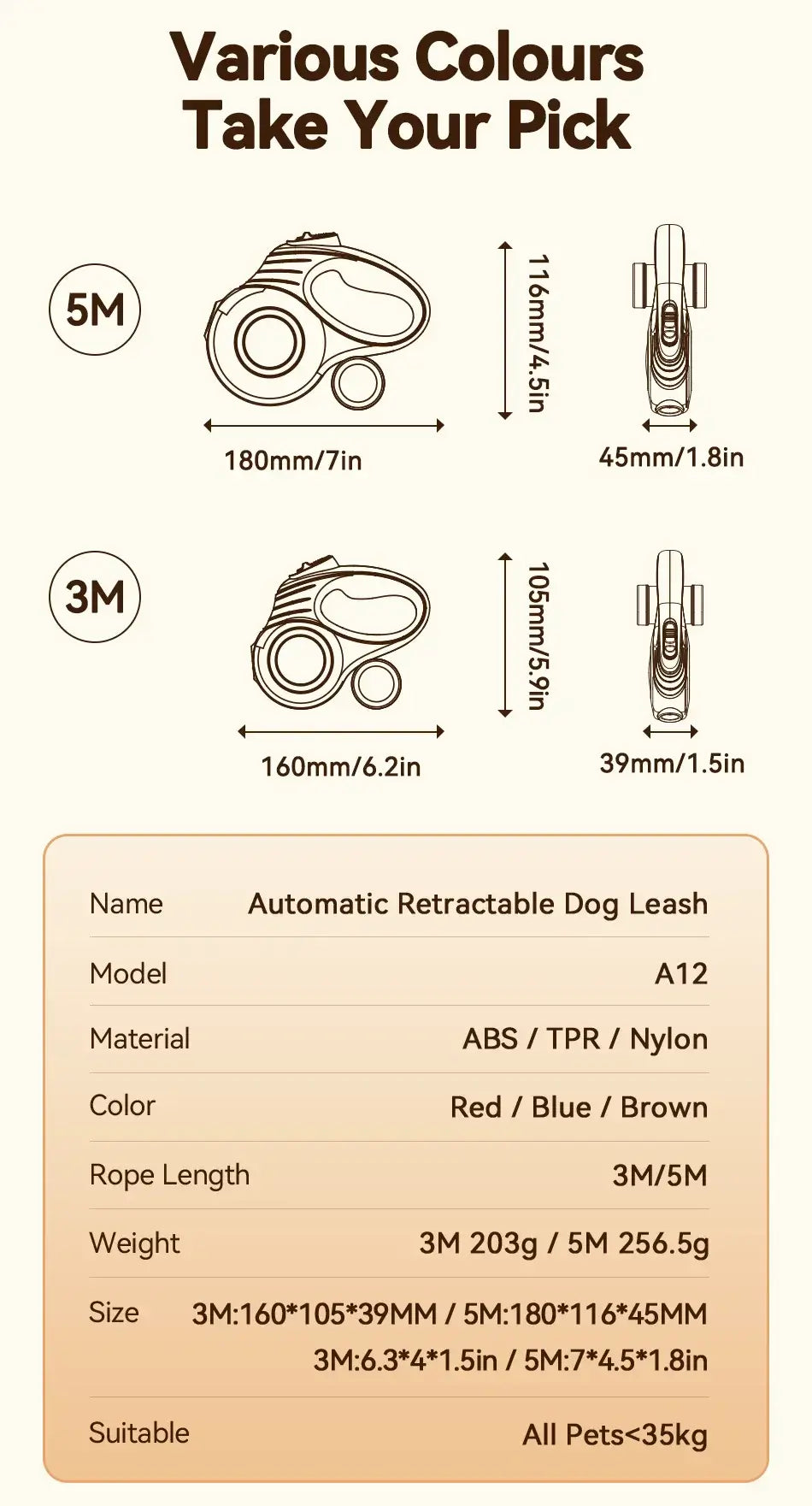 retractable Dog leash