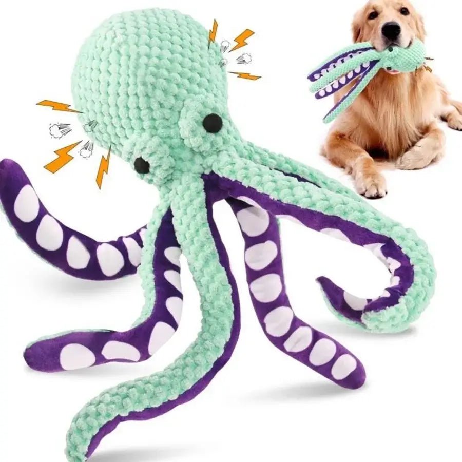 Dog Plush Octopus Toy - TurnSpin