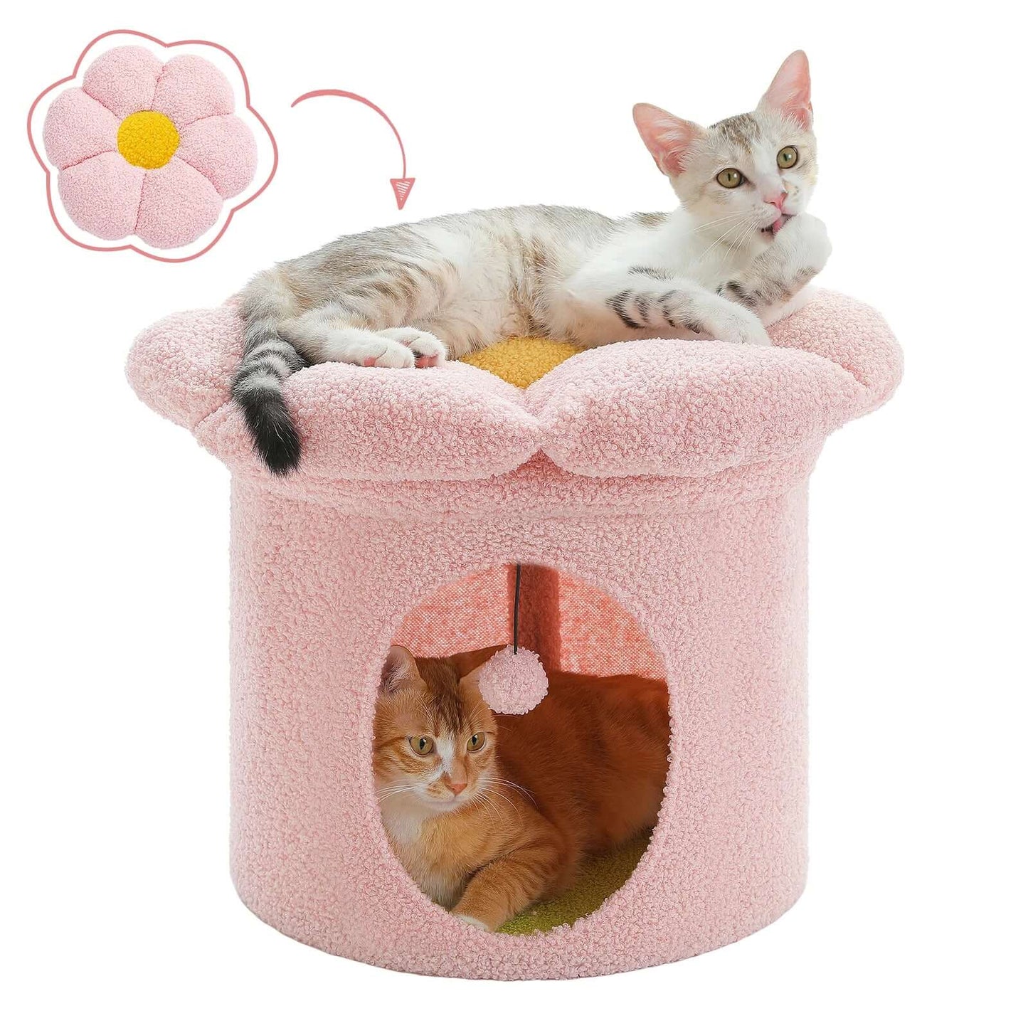 Luxury Flower Cat Bed