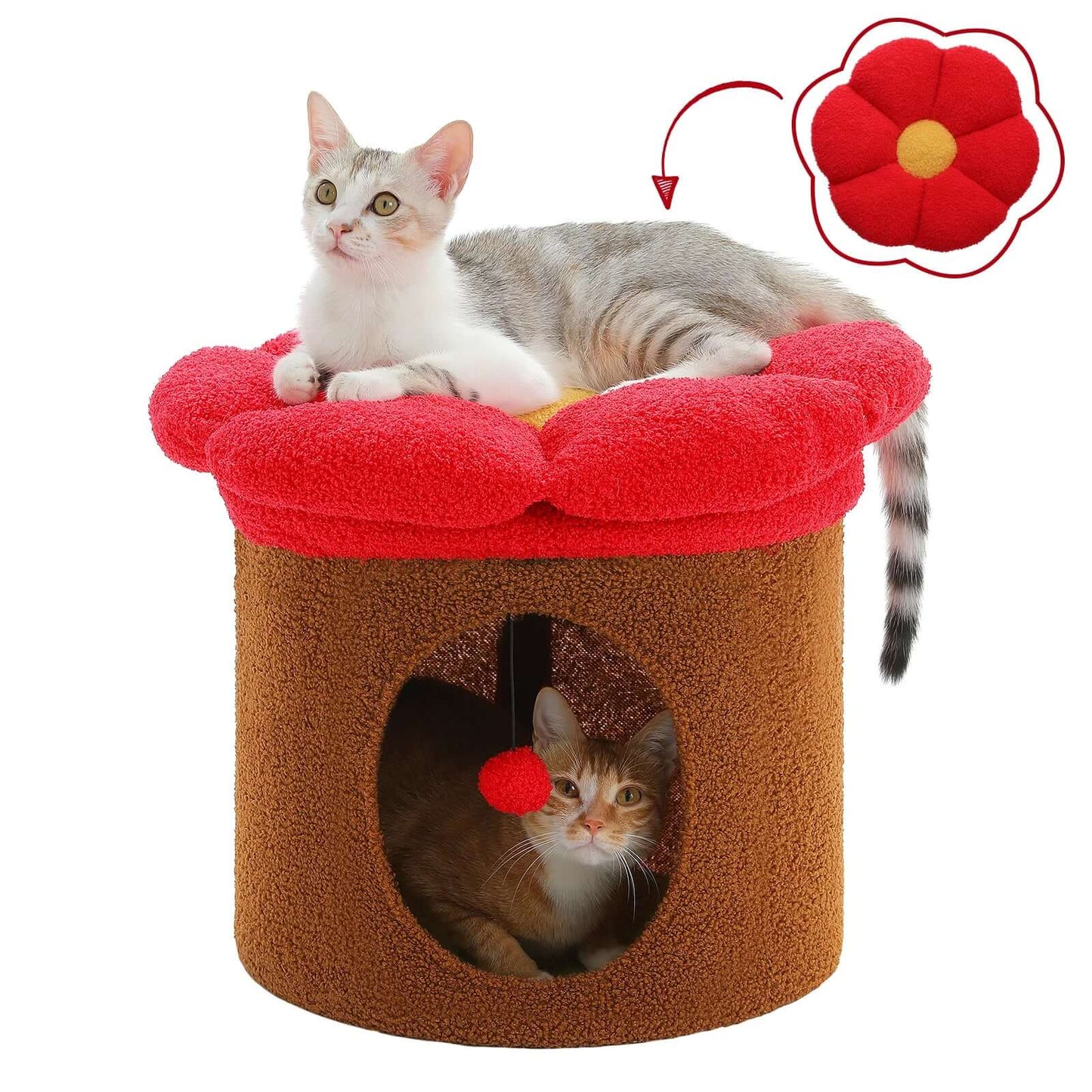 Luxury Flower Cat Bed