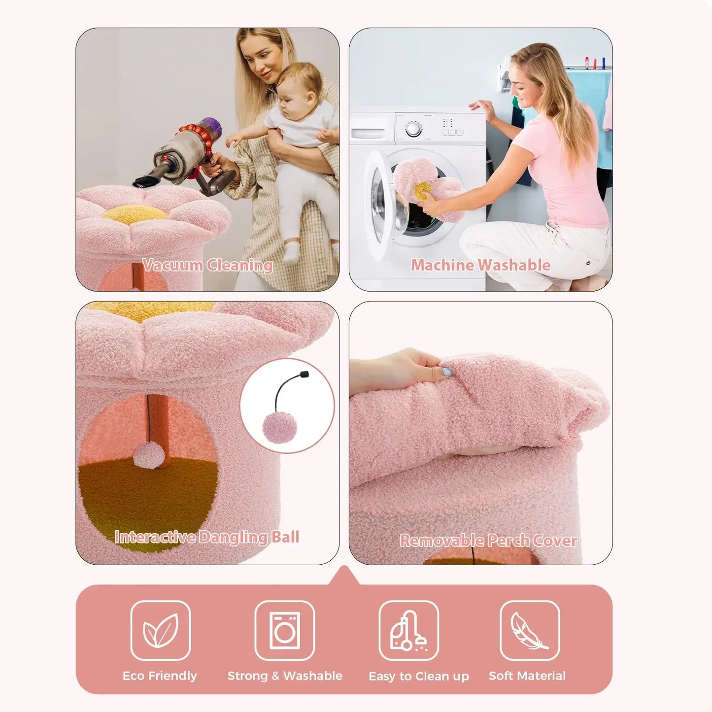 Luxury Flower Cat Bed