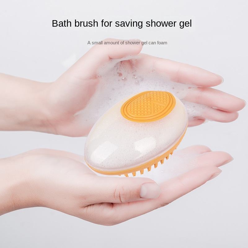 TurnSpin 2-in-1 Pet Bath Brush lightweight ergonomic design fits in palm