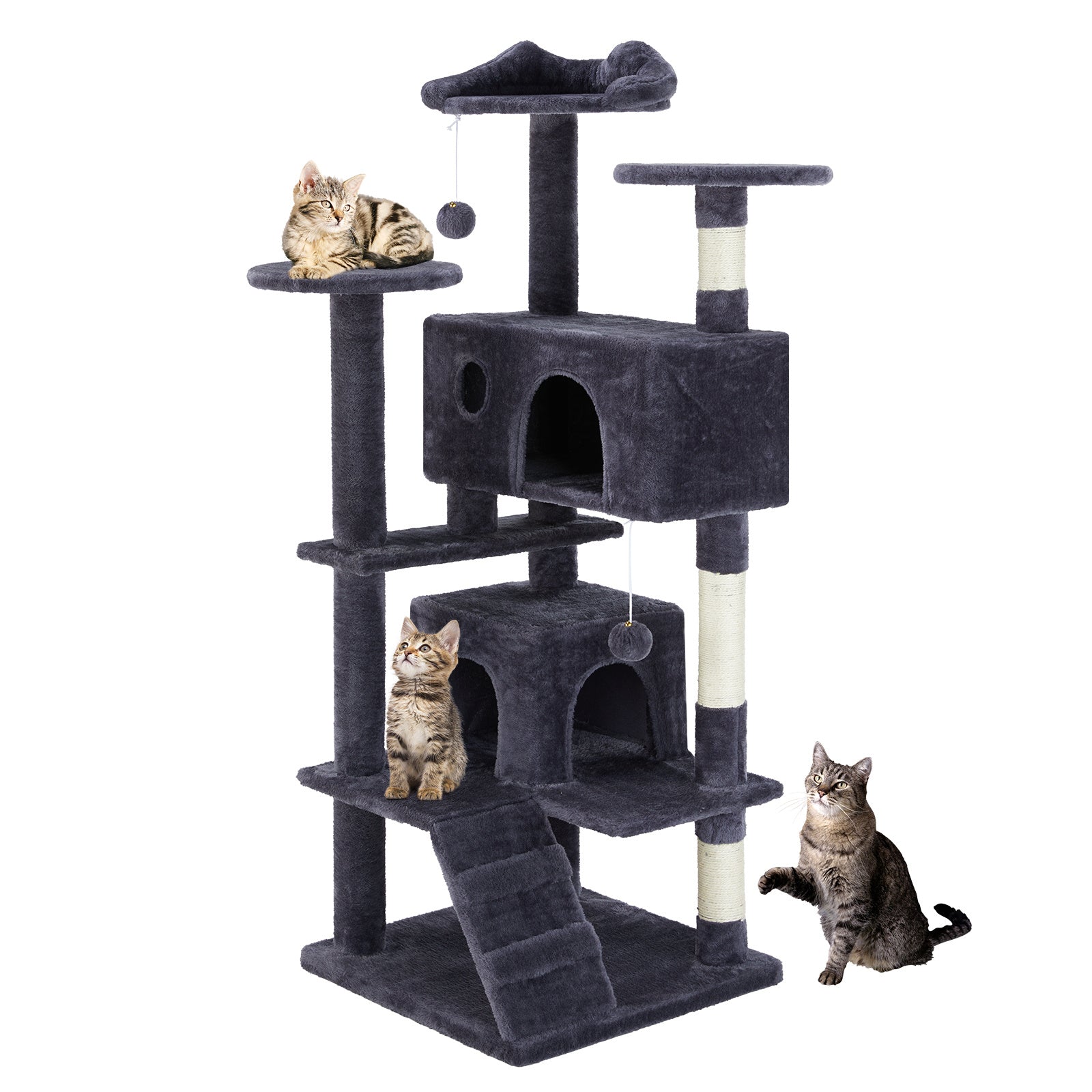 Multi Functional Cat Treehouse Cat Climbing Frame - TurnSpin