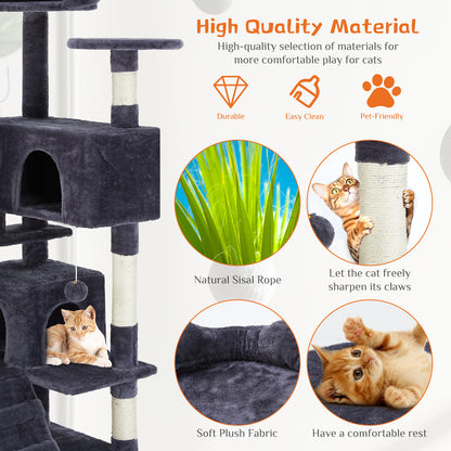 Multi Functional Cat Treehouse Cat Climbing Frame - TurnSpin