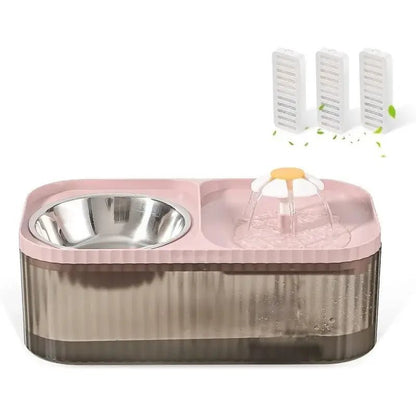 Automatic Drinking Water Dispenser & Bowl - TurnSpin