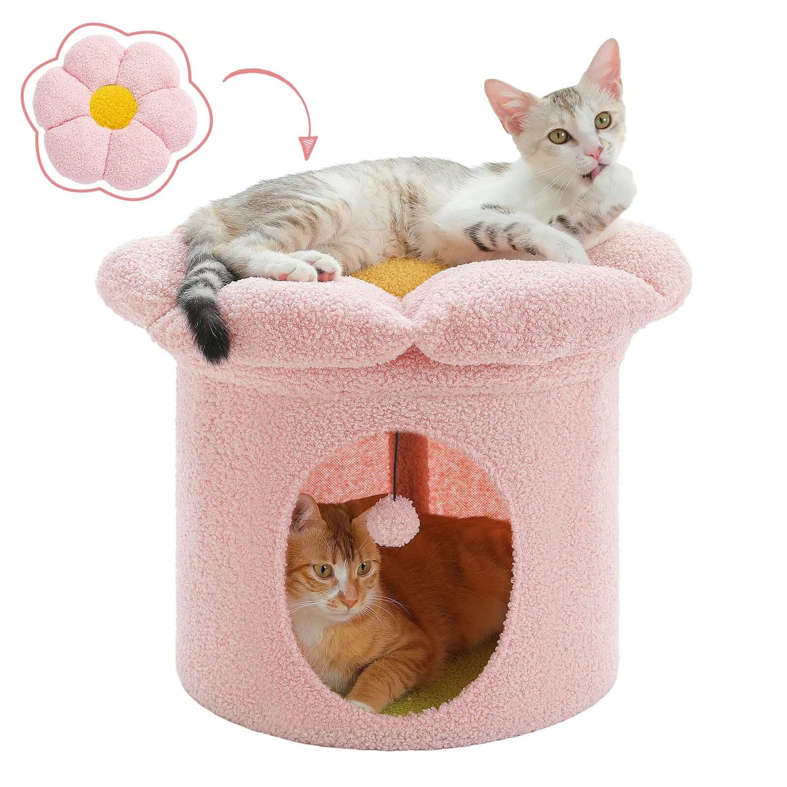 Luxury Flower Cat Bed
