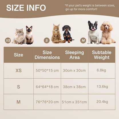 Donut Pet Bed – Washable, Calming, Anti - Slip for Dogs & Cats | Small & Medium - TurnSpin